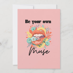 Be your own muse, Self-Love Quote Holiday Card