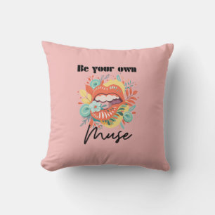 Be your own muse, Self-Love Quote Throw Pillow