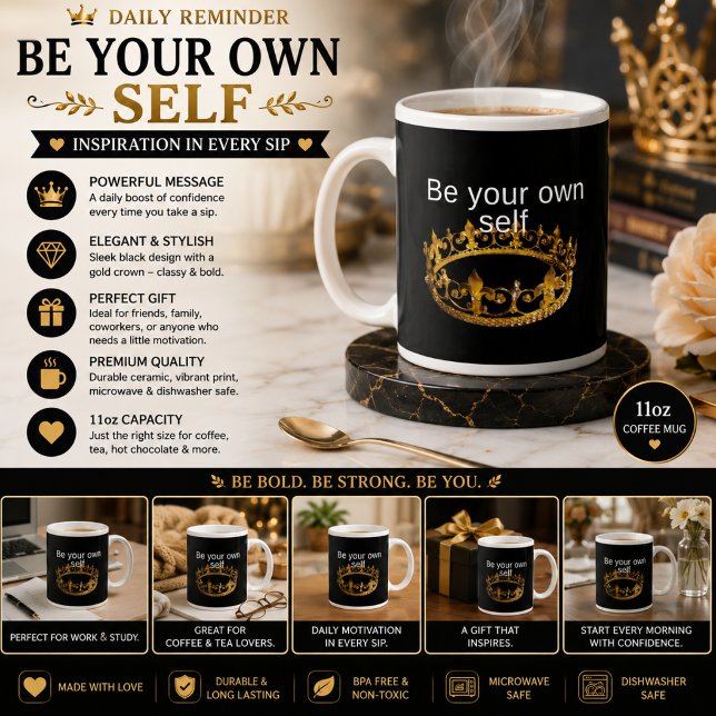 Be Your own self Large Coffee Mug (Creator Uploaded)