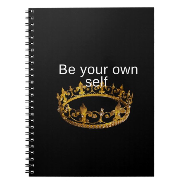 Be Your own self  Notebook (Front)