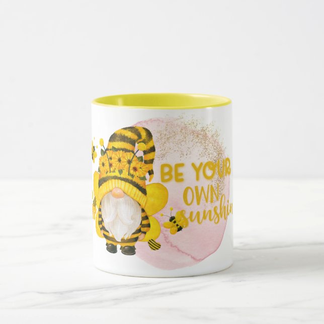 Be Your Own Sunshine Bee Gnome Mug (Center)