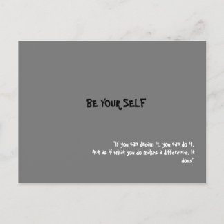 Be your self postcard