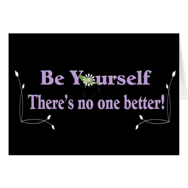 Be Yourself (Front Horizontal)