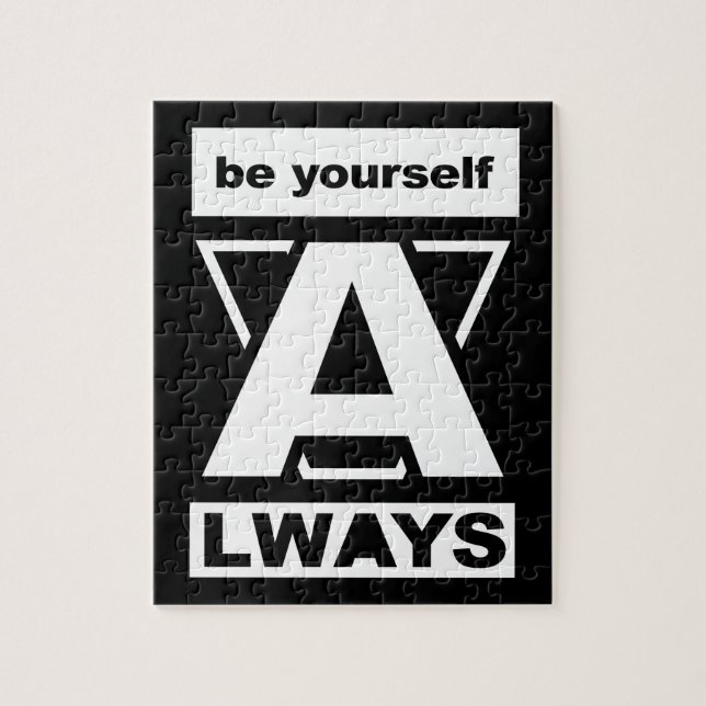 Be Yourself Always motivational quote Jigsaw Puzzle (Vertical)