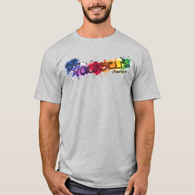 Be Yourself Art T-Shirt (front) (Front)