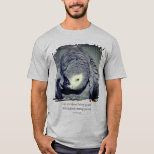 Be Yourself Cute Parrot Quote Inspirational  T-Shirt