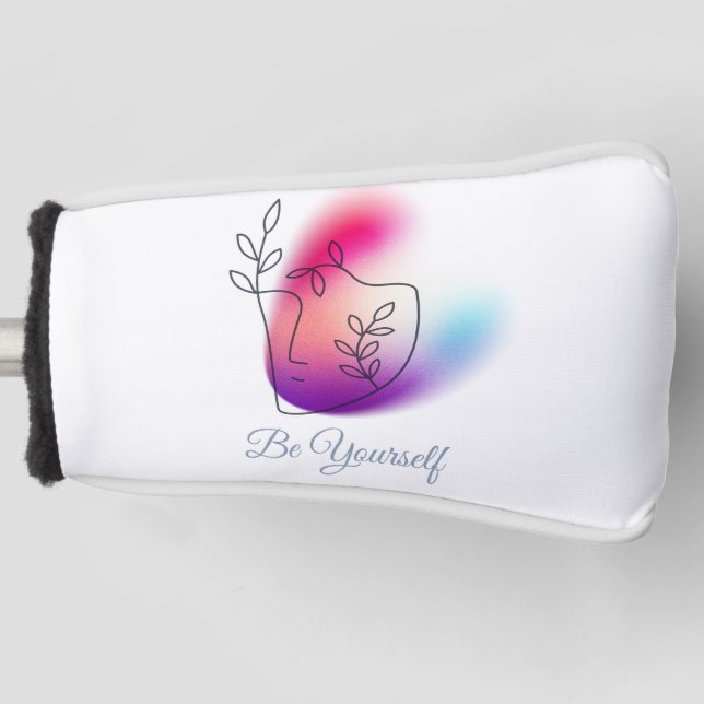 "Be Yourself" Design Putter Cover (Front)
