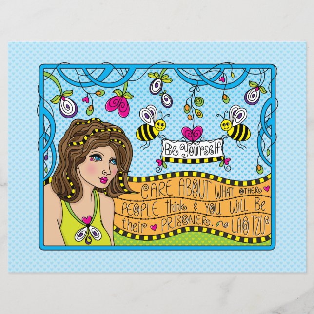 Be Yourself_Flat Paper Sheet 11"x8.5" (Front)