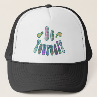 Be yourself, groovy, plaid, paisley hat