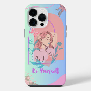 Be yourself, illustration woman iPhone / iPad case