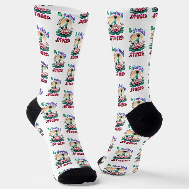 Be Yourself Inspire The Others Socks (Angled)