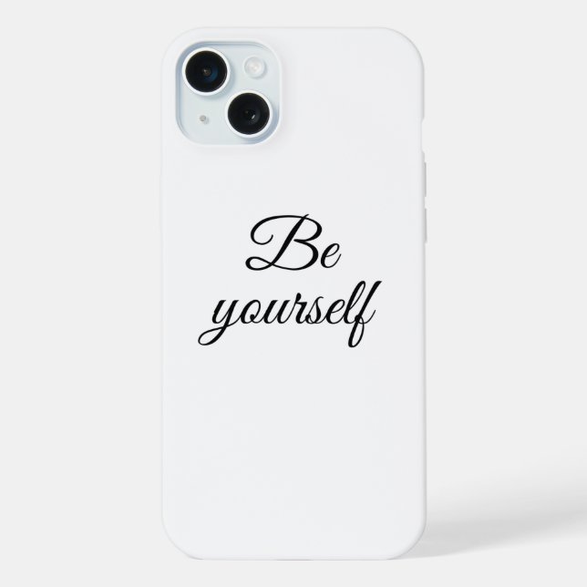Be yourself iPhone case (Back)