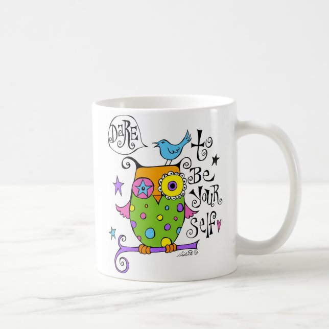 Be Yourself Owl Mug (Right)