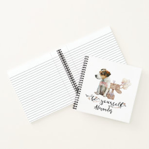 Be Yourself Personalized Jack Russell Puppy Notebook