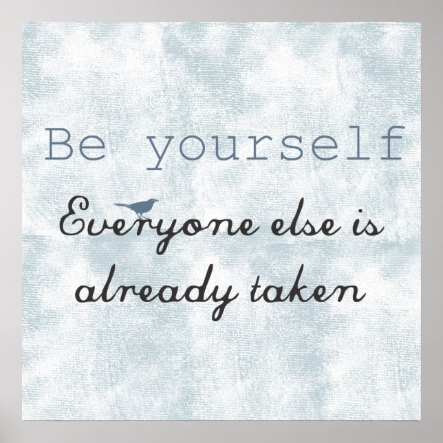 Be Yourself Poster (Front)