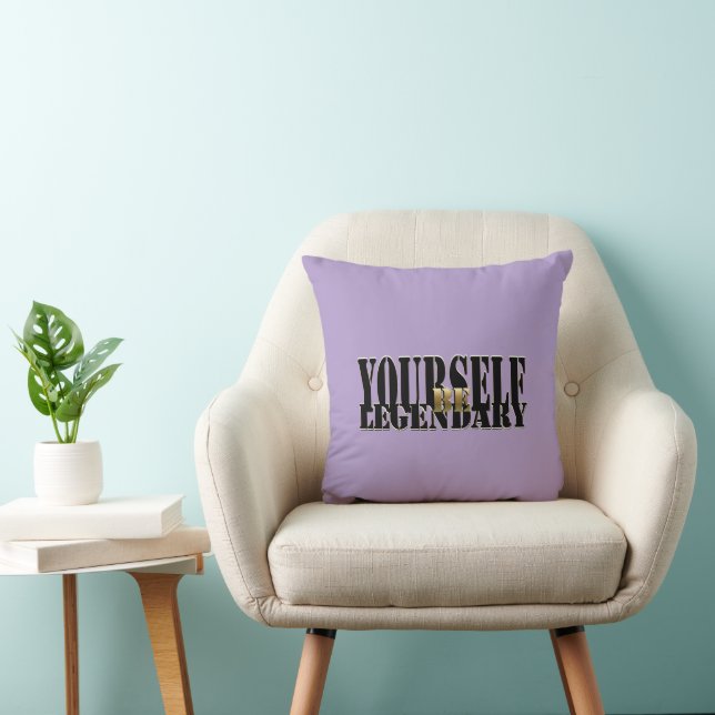 Be Yourself Throw Pillow (Chair)