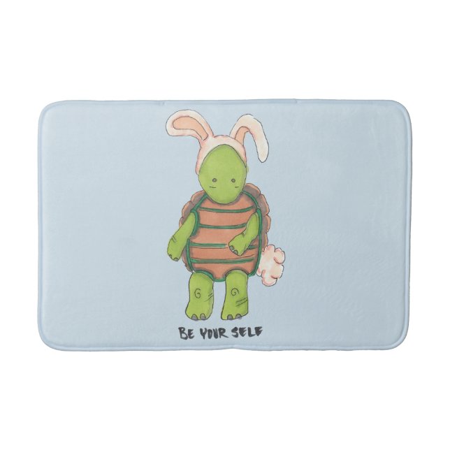 Be Yourself Turtle Bath Mat (Front)