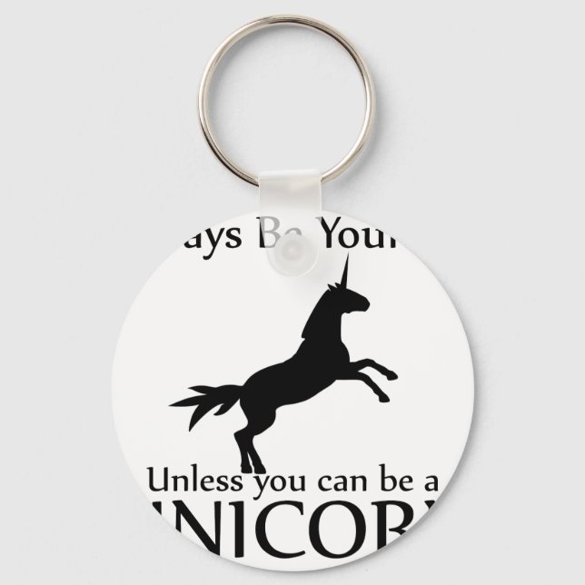 Be Yourself Unicorn Keychain (Front)