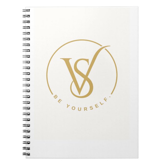 Be Yourself VS Monogram Logo Notebook (Front)