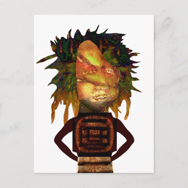 Be yourself with attitude postcard (Front)