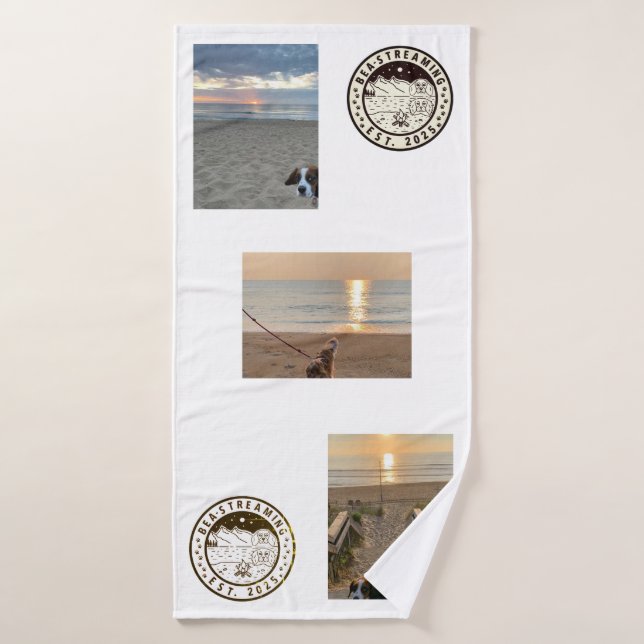 Bea Streaming Dogs sur le Beach Towel (Serviette de bain)