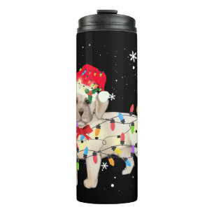 Beabull Dog Christmas Light Xmas Mom Dad Gifts   Thermal Tumbler