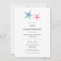 Beach 50TH Wedding Anniversary Invitations