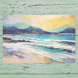 Beach Abstract Landscape Mountains Tissue Paper