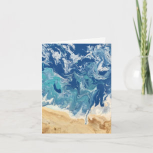Beach Abstract Note Card