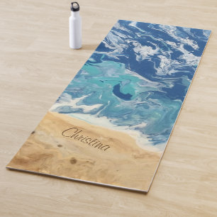Beach Abstract Personalized Yoga Mat