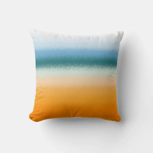 Beach Abstract Throw Pillow