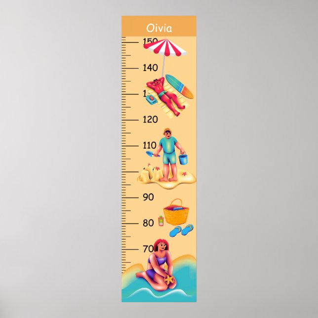 Beach Activity Growth Chart (Front)