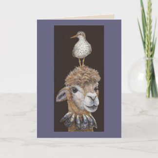 Beach Alpaca card