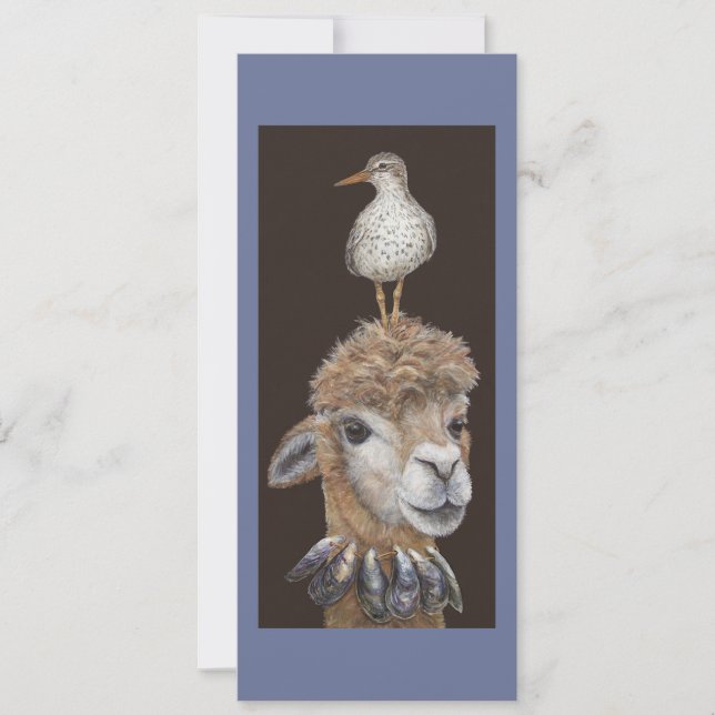 Beach Alpaca flat cards (Front)