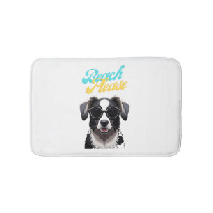 Beach and Dogs Bath Mat