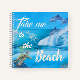 Beach and Marine Life Painting Notebook