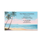 Beach and Palm Trees Tropical Business Card