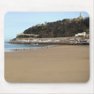 Beach and Port of Donostia - San Sebastian. Mouse Pad