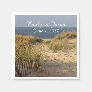 Beach and sand dunes napkin