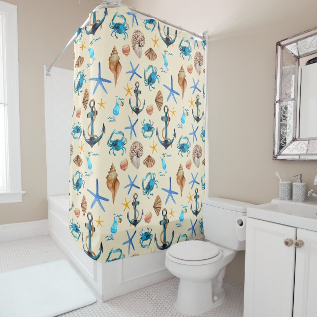Beach And Sea Life Themed Pattern (In Situ)