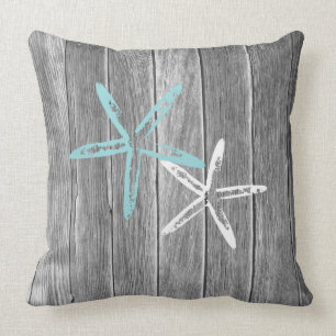 Beach and starfish ı Throw pillow