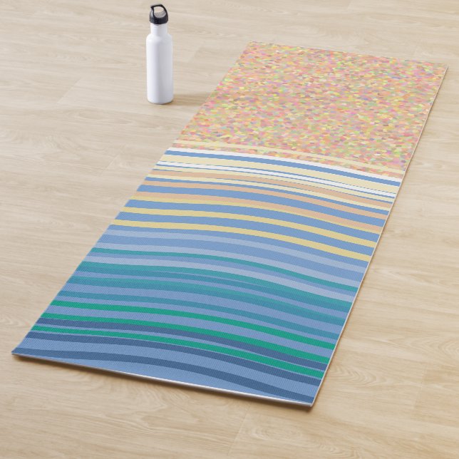 Beach and waves, sand and sea yoga mat (In Situ)