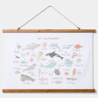 Beach Animal Alphabet Nursery Decor