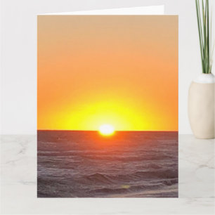 Beach announcement postcard