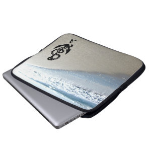 Beach Antique Anchor Personalized Laptop Sleeve