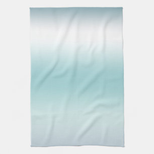 Beach Aqua Blue Ombre   Kitchen Towel