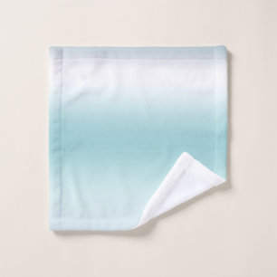 Beach Aqua Blue Ombre     Wash Cloth