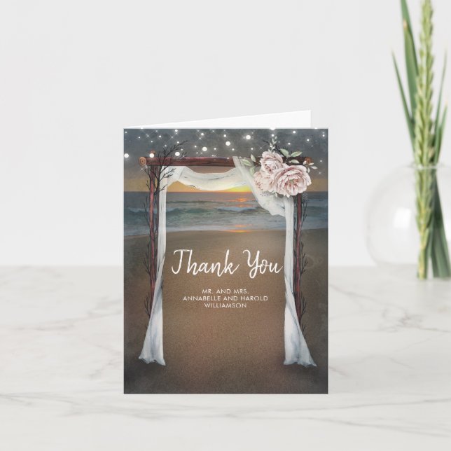 Beach Arbor Mariage Merci (Devant)