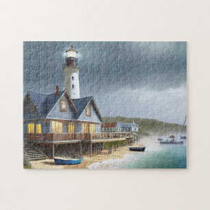 Beach Art Bold et belle Jigsaw Puzzle Beach