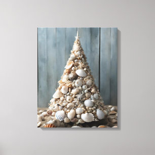 Beach Art Seashells Coastal Christmas Tree Decor